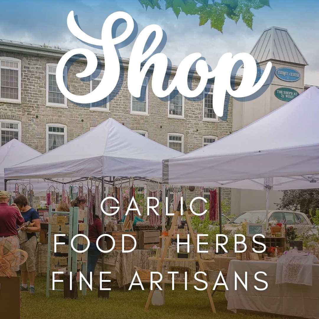 Shop garlic, food herbs and fine artisans